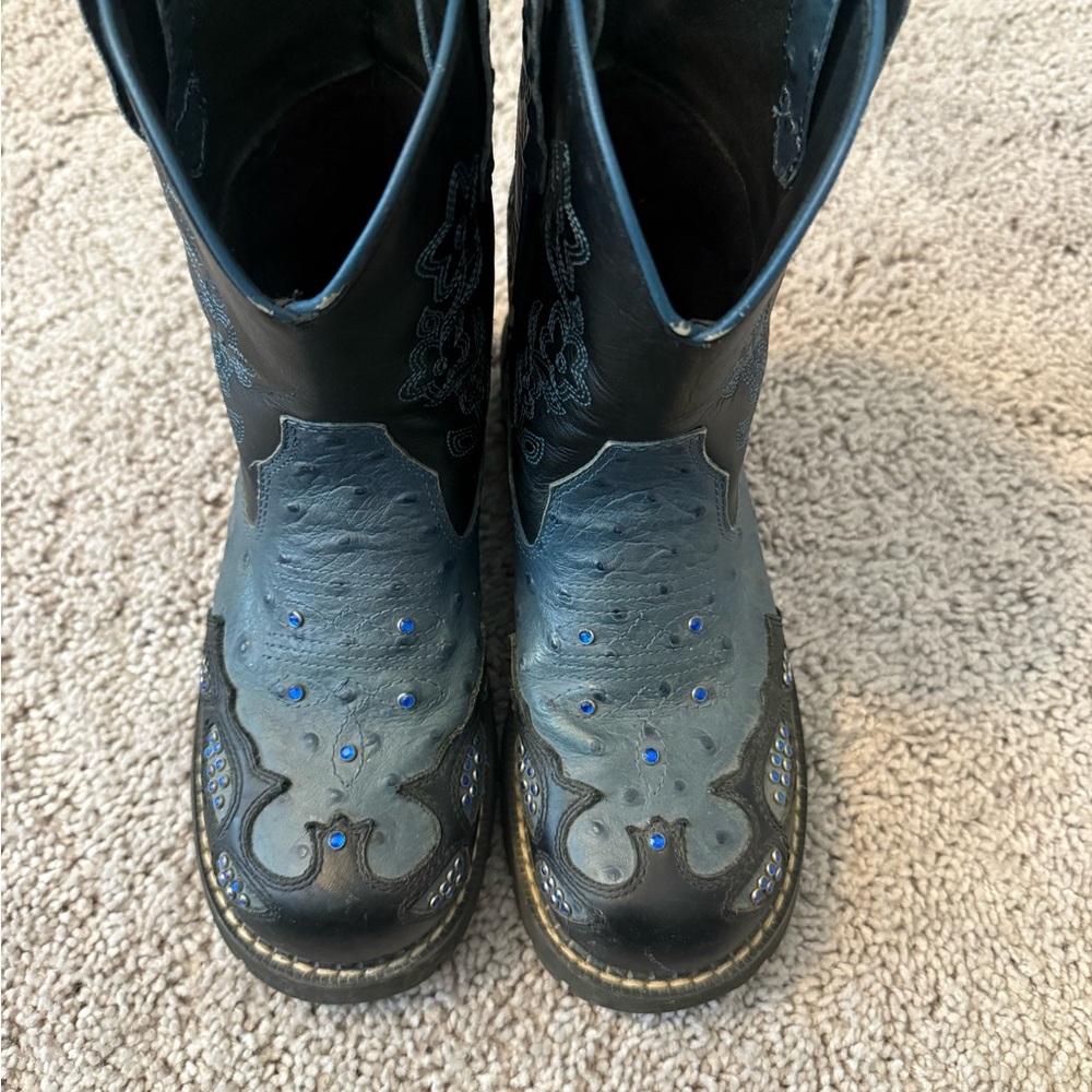 Women’s Roper Black and Blue Western Boots
